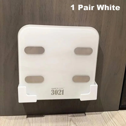 No-Drill Bathroom Storage Rack  Wall-Mounted Weight Scale Organizer with Strong Adhesive Space-Saving Durable for Gym Home Casa