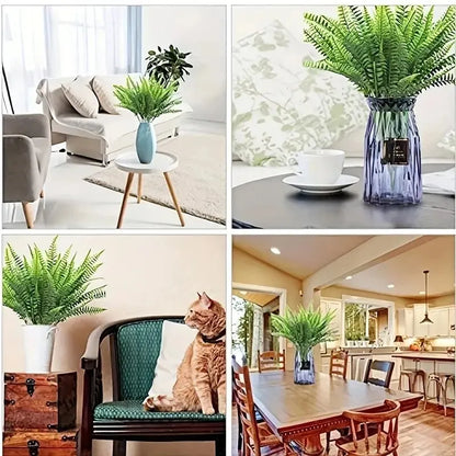 2PCS Artificial Persian Fern Leaf Bundle Nordic-Style Green Plant Decor Home Decor Scenery Accent Grass