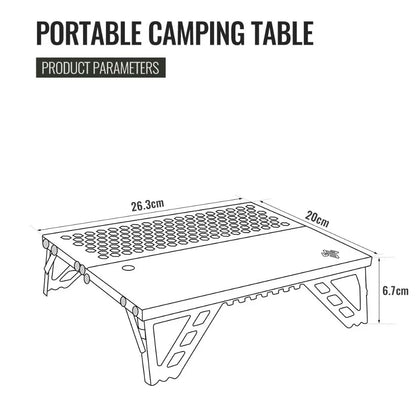 Portable Mini Folding Table Single Person Use Folding Camping Table Ultra Light Aluminum Small Coffee Table Outdoor