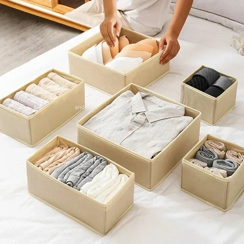 Underwear Organizers Of Cabinets And Drawers Wardrobe Clothes Bra Organizer For Underwear Socks Pants Home Foldable Storage Box
