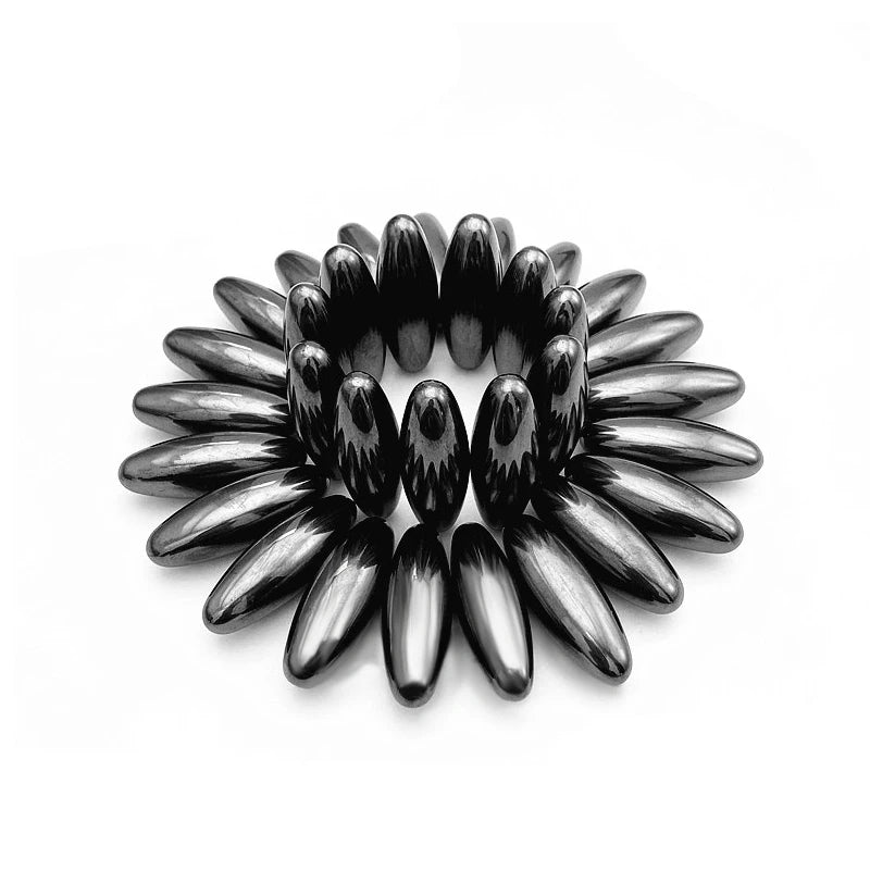 2/4Pcs Multiple Sizes Black Fridge Magnets Strong Magnetic Rugby Ball Oval Magnet Beads Set Health Care Massager Home Decor Gift