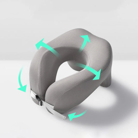 Pillow Travel U-Shape Pure Memory Foam Neck Pillow For Airplane Office Nap Cervical Pillows Flight Sleeping Head Neck Support