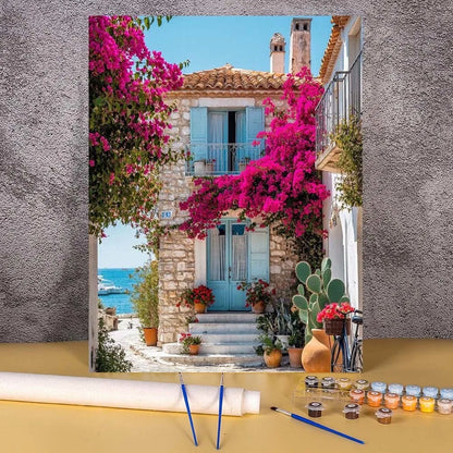 Diy Paint By Numbers Landscape Oil Painting Package For Adults Unique Gift Digital Picture Number Drawing On Canvas Home Decor