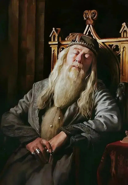 Headmasters Gallery Portraits Poster Print H-Hogwarts Professor Sleep Canvas Painting Wizard Magic School Poster Home Decor Gift