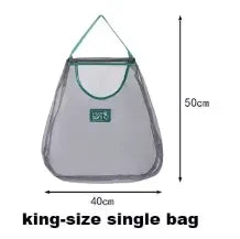 Reusable Mesh Storage Bags for Kitchen, Hanging Fruit Vegetable Organizer for Ginger Garlic Onion Potato