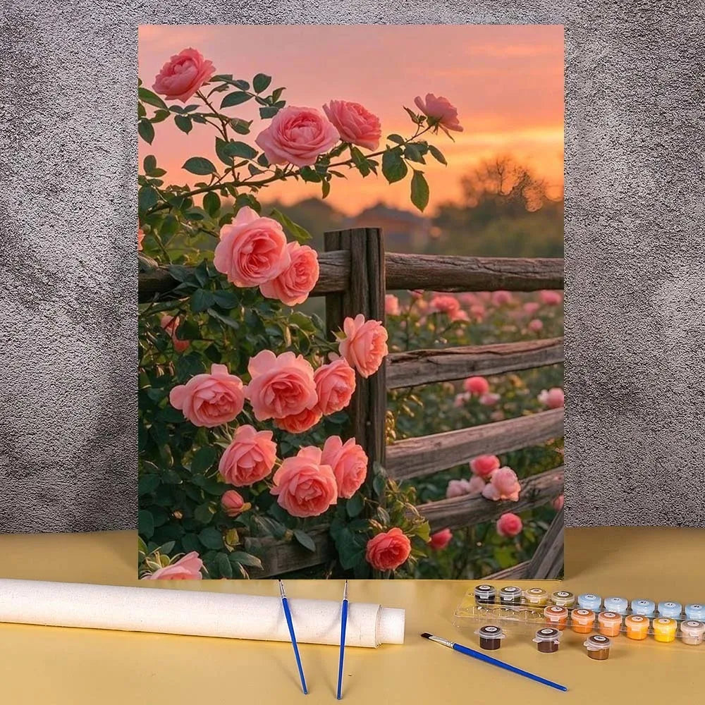 Diy Paint By Numbers Landscape Oil Painting Package For Adults Unique Gift Digital Picture Number Drawing On Canvas Home Decor