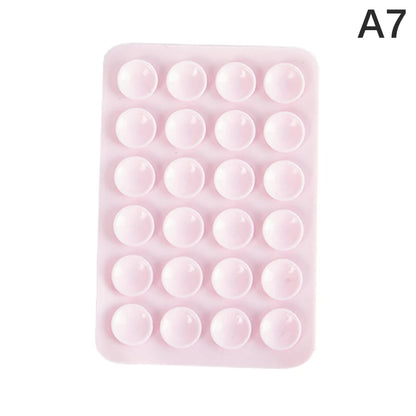 8cm Double Side Silicone Suction Pad For Mobile Phone Fixture Suction Cup Backed Adhesive Silicone Rubber Sucker Pad For Fixing