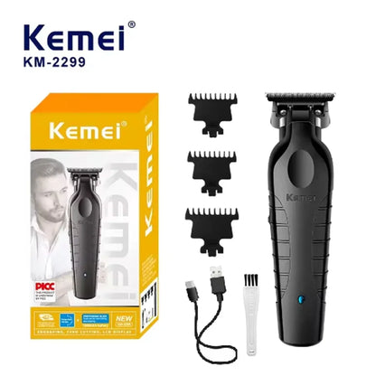 Kemei Hair Clipper Km-809A Km-2299 Km-2024 UBS Rechargeable Cordless Beard Trimmer Powerful Electric Hair Clippers for Men