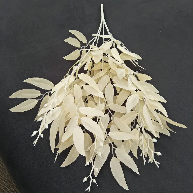 Artificial Plants Leaf Green Long Branch Fake Eucalyptus Flower Arrangement Accessories Wedding Home Decoration Fake Floral