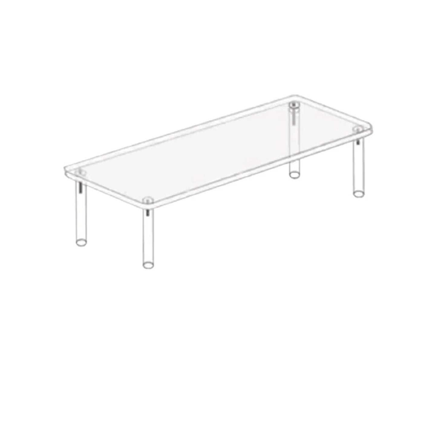 Transparent Acrylic Display Stand Pottery Storage Rack - Doll Clay Figurine Ladder Shelf for Makeup Organization Home Store
