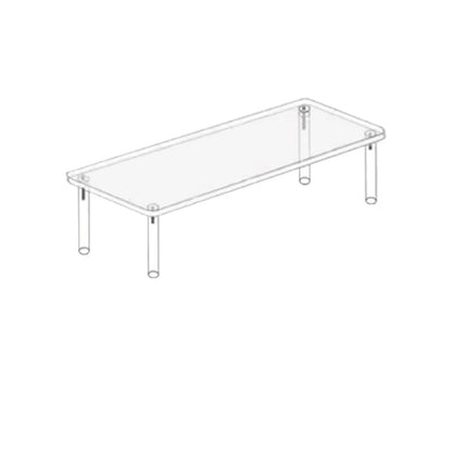 Transparent Acrylic Display Stand Pottery Storage Rack - Doll Clay Figurine Ladder Shelf for Makeup Organization Home Store