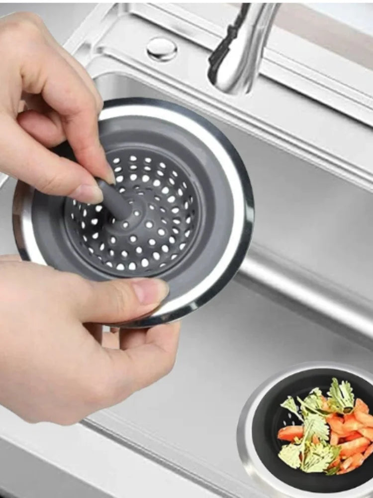 Home sink floor drain filter kitchen garbage filter silicone hair filter for bathroom  drain stopper bathroom accessories