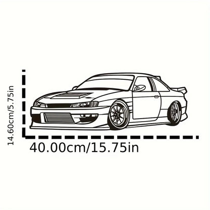 HelloYoung Metal Racing Car Wall Art Durable Sports Decor for Kids Room