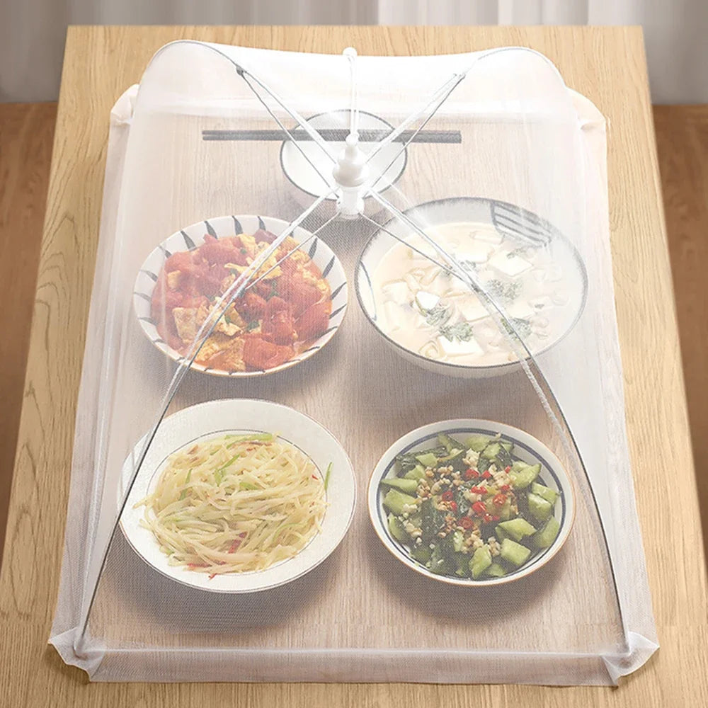 1PC Dining table cover vegetable cover home foldable table cover new dust and fly proof