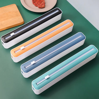 Multi-functional kitchen sealing tool, plastic packaging cutter suitable for cling film, aluminum foil, baking paper, wax paper