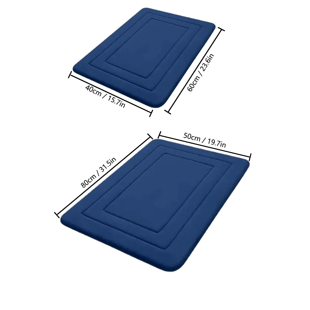 Thickened flannel absorbent floor mat entrance carpet bathroom mat entrance anti-slip mat entrance door mat toilet mat