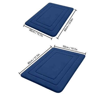 Thickened flannel absorbent floor mat entrance carpet bathroom mat entrance anti-slip mat entrance door mat toilet mat