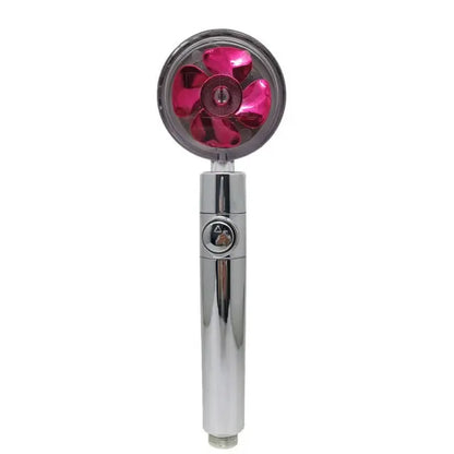 New Propeller Driven Shower Head Cotton Filter Turbocharged High Pressure Handheld Shower Nozzle