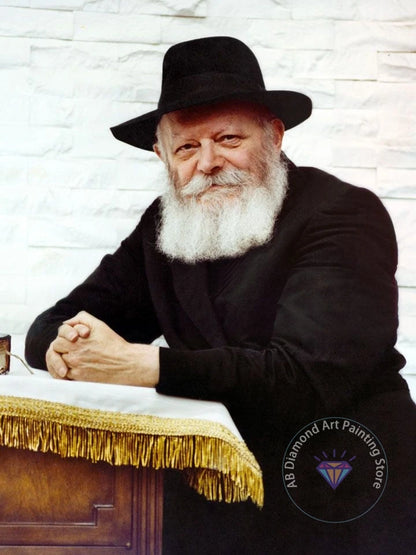 Jewish Rabbi Lubavitch AB Diamond Painting Kit 5D DIY Diamond Embroidery Cross Stitch Handmade Art Gift Crafts Home Decor