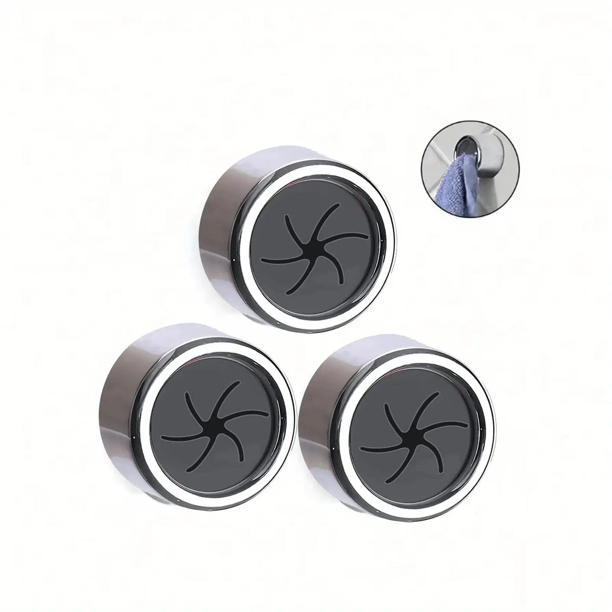 3PCS Non Punching Dishwashing Cloth Storage Clip Dishcloth Clip Kitchen Household Gloves Hook Towel Rack Hole Clip Wall Hanging