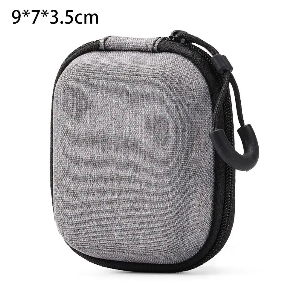 1Pcs Mini EVA Storage Bag Pouch Carrying Bag Zipper Earphone Case For Airpod Earphone/Phone/Charging Cable Digital Accessories
