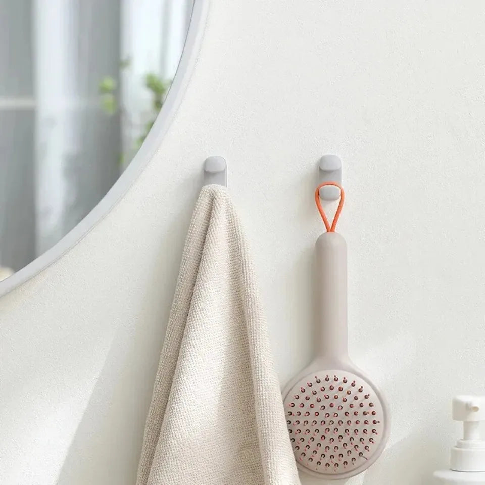 Rice Spoon Holder Silicone Storage Rack, Kitchen Wall-Mounted Cooker Spoon Shelf, Placement Rack, White
