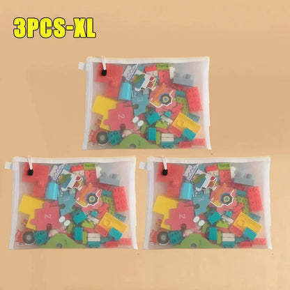 1-30 PCS Mesh Zipper File Bag Waterproof Moisture-proof Zipper Folder Toy Storage Bag Storage Tools Cosmetic Organization Bag