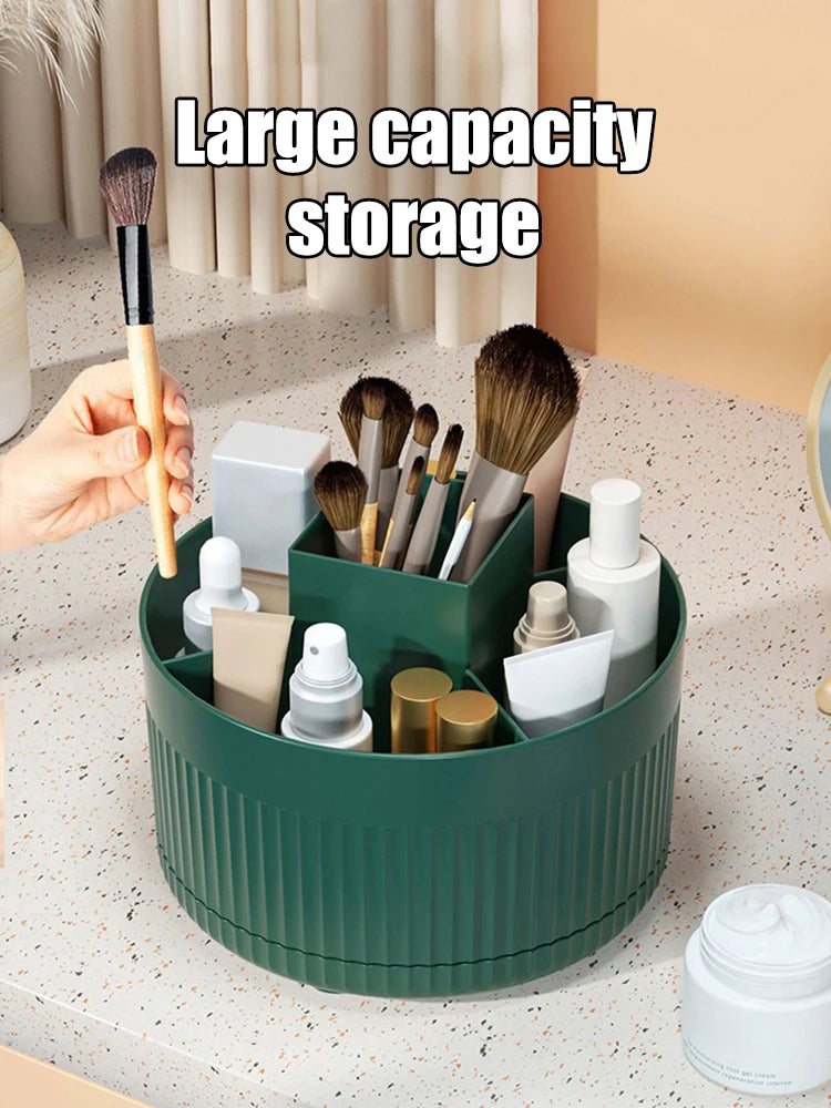 360 ° Table Top Rotary Makeup Brush Storage Container Cosmetics Shelf Dresser Eye Shadow Brush Lipstick Pen Holder