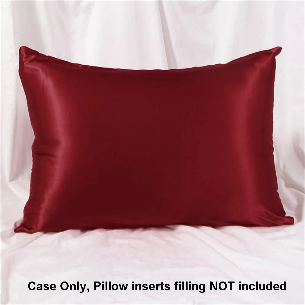 1pc Satin Pillowcase for Skin and Hair, Satin Pillow Cases Set of 1 Soft Breathable Smooth Cooling Pillow Covers for Sleeping