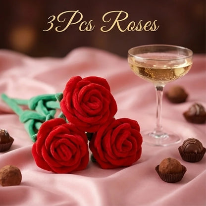 1/3/5pcs Extra Large Plush Velvet Rose Valentine's Day Gift Artificial Flower Room Home Decoration for Woman Girl, Home Decor