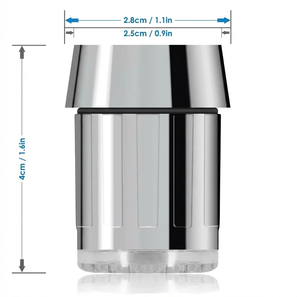 LED Faucet Head with Automatic 3-Color Change Water Saving Light Tap Nozzle for Kitchen Bathroom Aerator Stream Glow