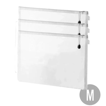 1/3pcs Nylon Mesh Zipper File Pouch Block Puzzle Toys Dispenser Organizer Transparent Organizational Organizer