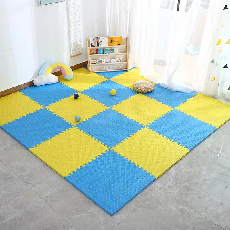 16PCS 30x30cm EVA Puzzle Mat – Thick Baby Play Mat for Kids, Non-Slip & Waterproof Crawling Floor Tiles, Interlocking Foam Rug
