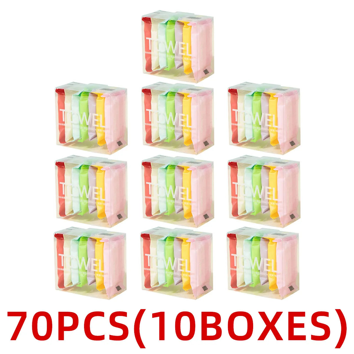 Thickened Compressed Towel Set Individually Packaged Disposable Face Towel Essential For Outdoor Cleaning Hygiene During Travel