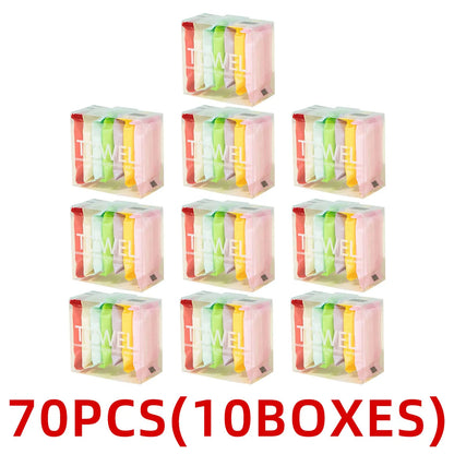 Thickened Compressed Towel Set Individually Packaged Disposable Face Towel Essential For Outdoor Cleaning Hygiene During Travel