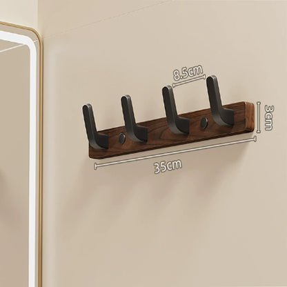 Coat Rack Wall Mount shelf Entryway Wall Hanger for Towels Wooden Coat Hooks Hook Storage Rack  for Bedroom Bathroom Kitchen