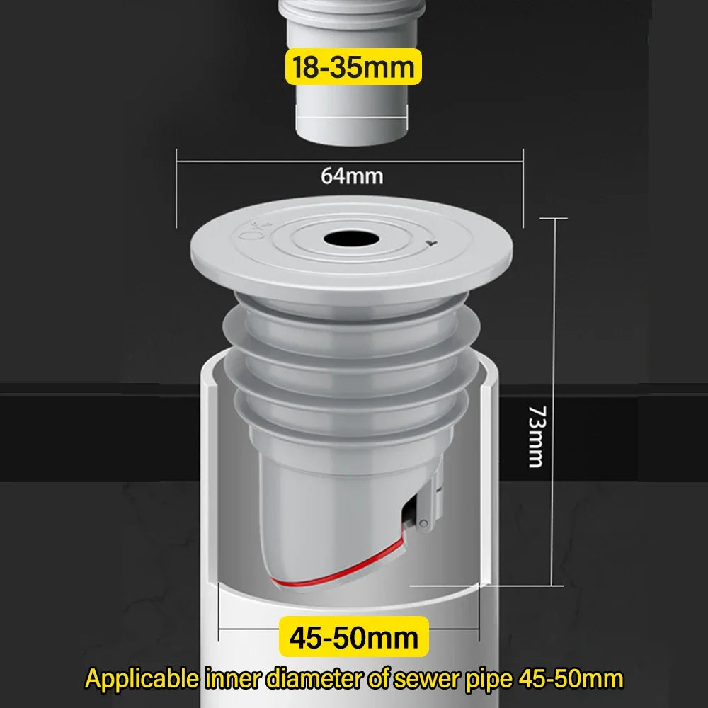 70-75mm Silicone Drains Kitchen Sink Plug Sewer Pipe Sealing Ring Water Plug Floor Drain Shower Stopper Bathroom Accessories