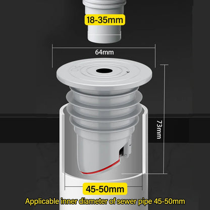 70-75mm Silicone Drains Kitchen Sink Plug Sewer Pipe Sealing Ring Water Plug Floor Drain Shower Stopper Bathroom Accessories