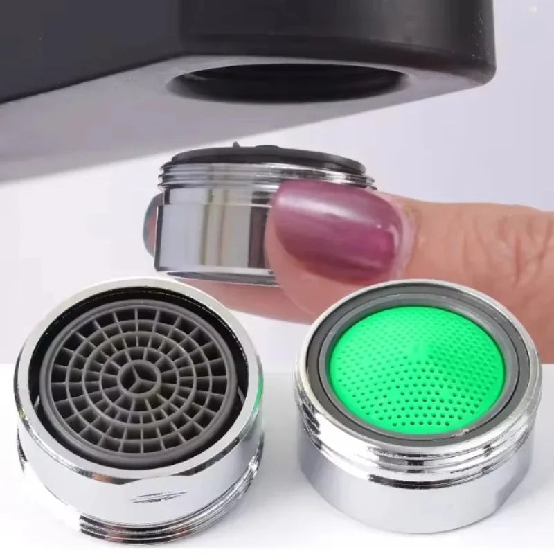 3PCS Brass Water Saving Faucet Tap Aerator M24 Thread Bathroom Faucet Bubbler Stainless Steel Replaceable Filter Mixed Nozzle