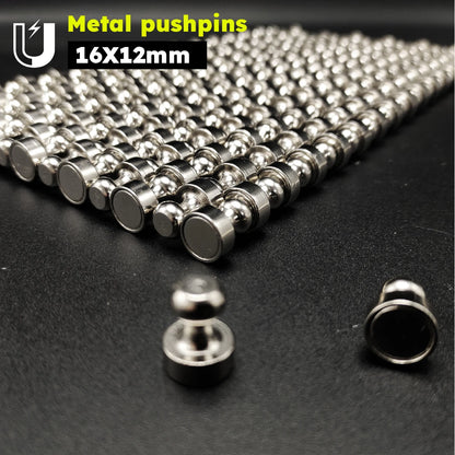 5/10/20 PCs Super Strong Neodymium Magnet Magnetic Pushpins Sucker Thumbtack Steel Magnet Push Pin for Refrigerator Whiteboard