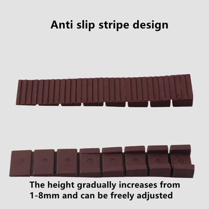 New 10Pcs Furniture Plastic Shims For Leveling Weight Capacity Composite Wedges Shims Levelers Furniture Leveling Shims