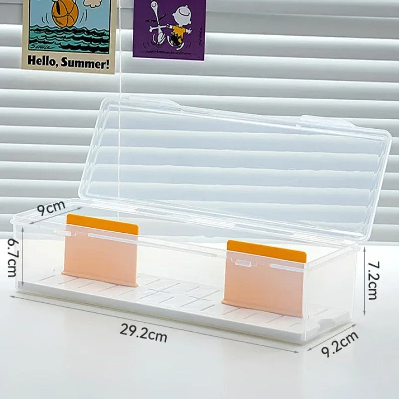 Clear Plastic Compartmentalized Organizer Box Holds 550+ Game Cards Storage Box With Adjustable Divider For PTCG/MTG Cards