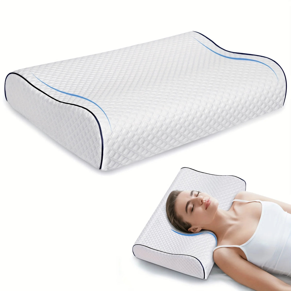 Relieve neck discomfort cervical pillow, head massager pillow