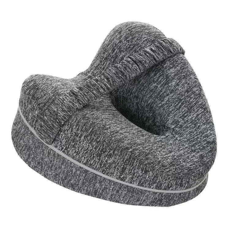 Orthopedic Sciatica Relief Memory Foam Leg Pillow - Hollow Heart Shape for Pregnancy Side Sleepers, Bed Sofa Comfort Support