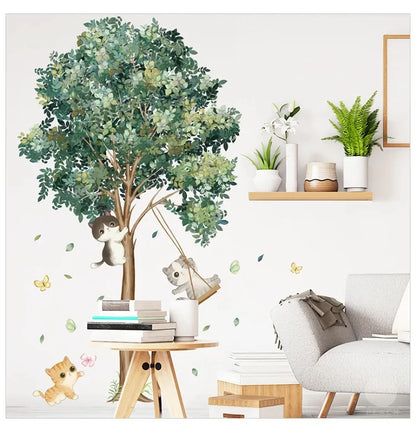 Large Nordic Tree Wall Stickers Living Room Decoration Bedroom Home Decor Art Removable Decals for Background Decorative Posters
