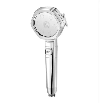 High Pressurized Filter Shower Head 3-mode Adjustable Spray with Massage Brush Rain Faucet Bathroom Accessories