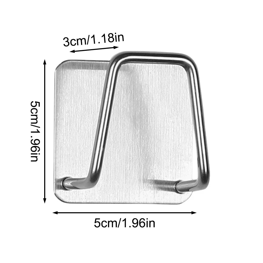 1-2PCS Stainless Steel Sponge Drain Rack Kitchen Sink Cloth Steel Wire Ball Sink Cover Storage Organizer 304 Material
