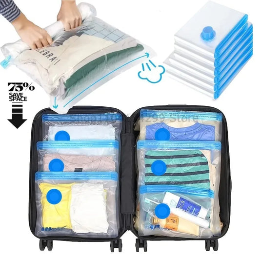 Vacuum Storage Bags Wardrobe Organizer Vacuum Seal Bag Space Saving Bags for Clothes Pillow Bedding Blanket Packaging Storager