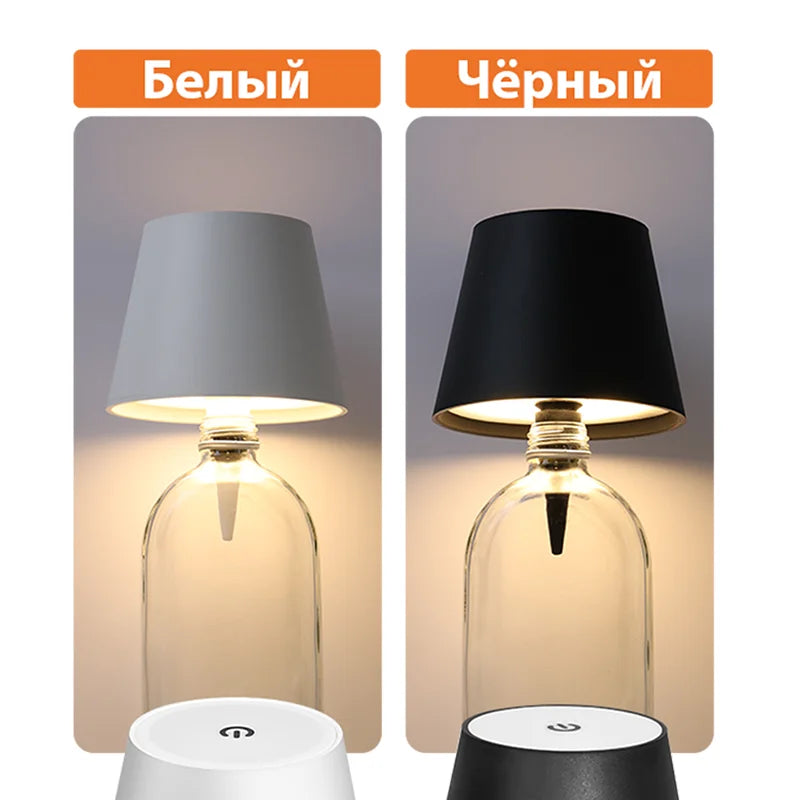 Wireless Bottle Lamp  3-Color Touch Control with Stepless Dimming, Perfect Fit for Wine Bottles, Replaces Traditional Wine Corks