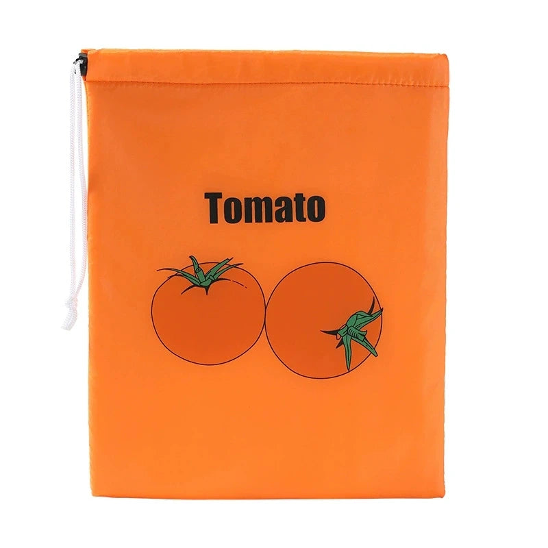 Fruit Vegetables Storage Bag Drawstring Bag for Refrigerator Freshness Travel Storage Insulated Aluminum Film Bags